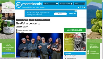 NeaCo - STAMPA - NeaCo' in concerto