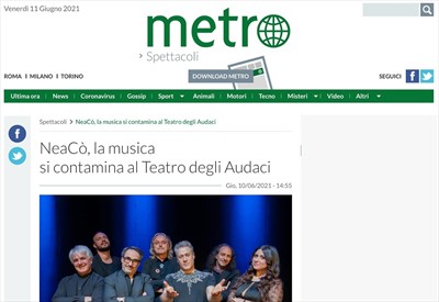 NeaCo', la musica si contamina al Teatro degli Audaci